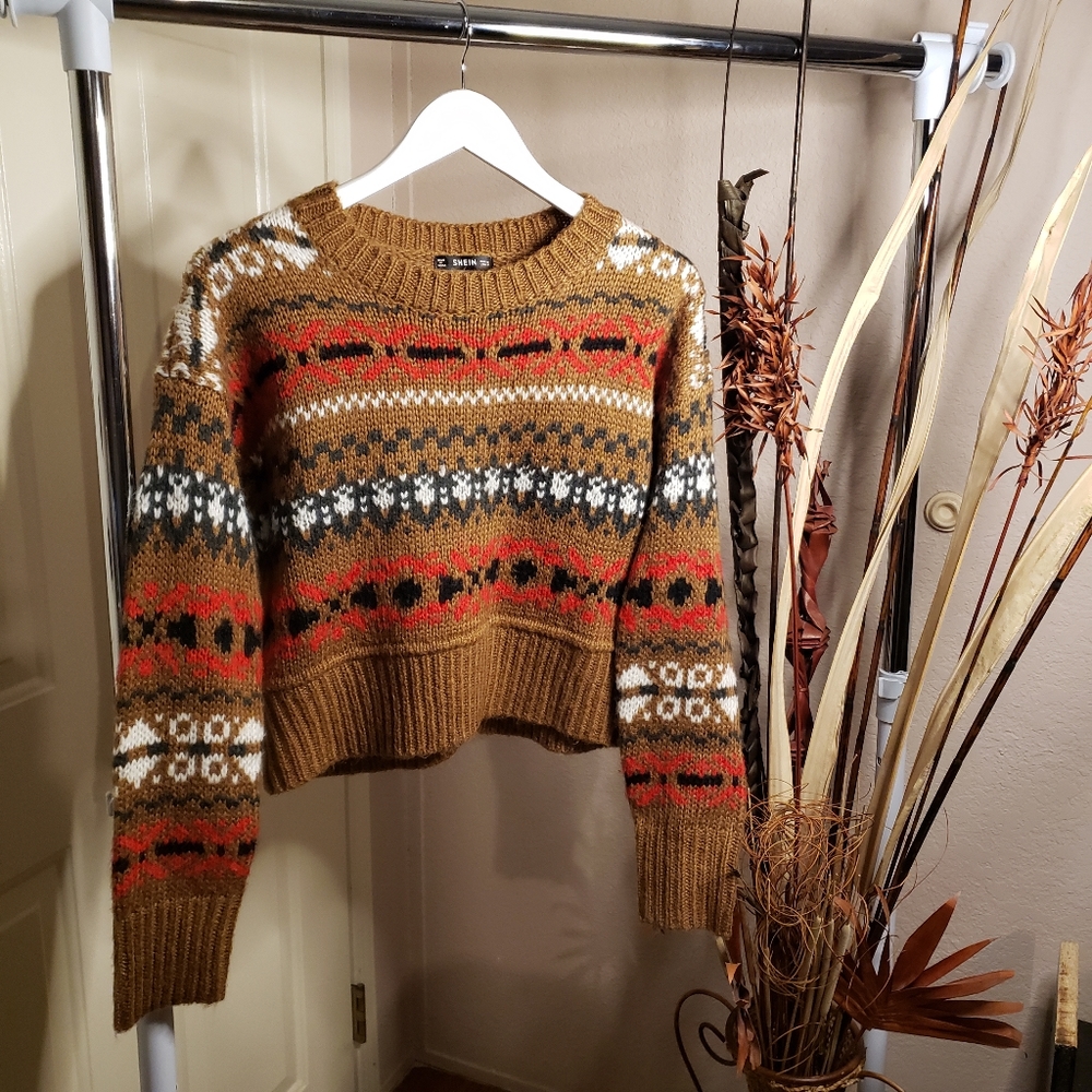 Shein Crop Knit Sweater